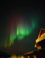 Jupiter And Small Aurora Curtain Over House