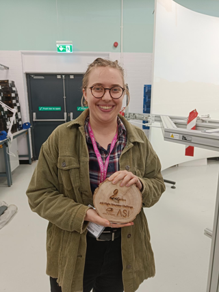 Em And Trophy At ASI