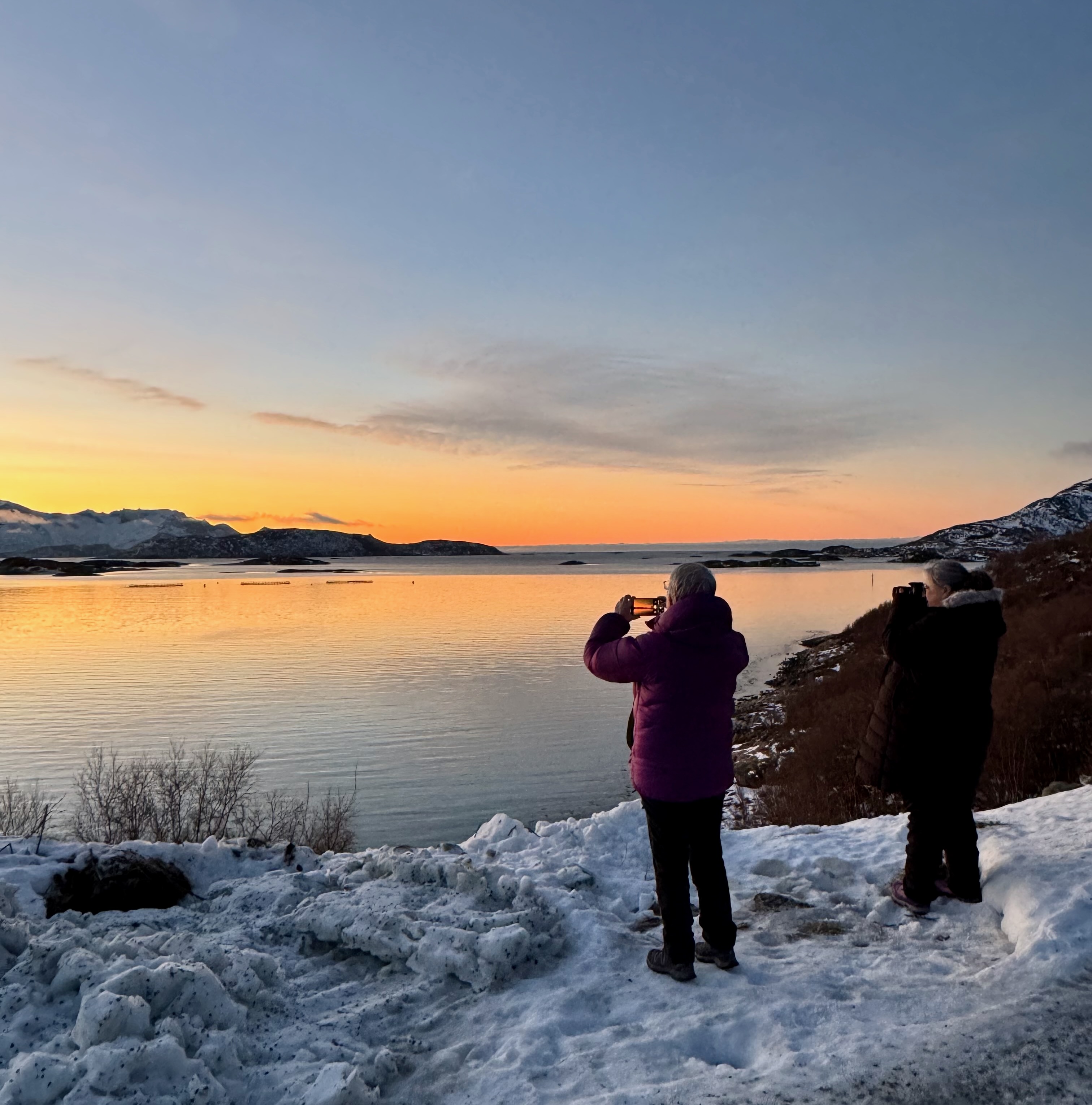 Helen Taking Sunset Photo
